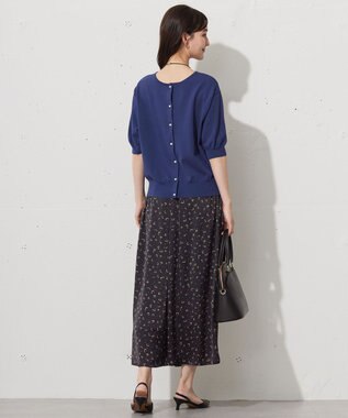 自由区 L 【WEB限定・マルチウェイ・洗える】リバーシブルスカートセットアップ ワンピース ブルー