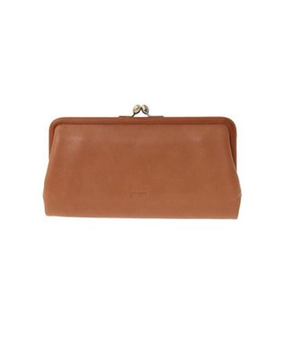 genten gソフト2 口金二つ折り長財布 チャ