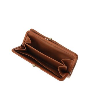 genten gソフト2 口金二つ折り長財布 チャ