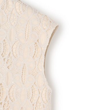 23区 【先行予約】コードエンブロイダリージャージー フレンチスリーブ カットソー ベージュ系