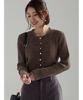 Te chichi モールリブカーディガン