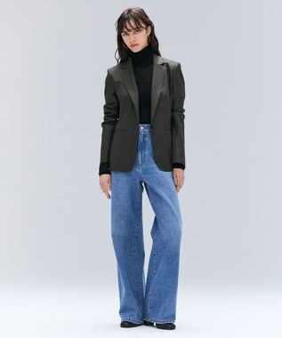 BEIGE， 【洗える】SORE / シアーコットンハイネックカットソー Black