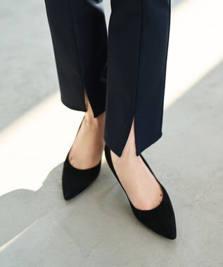 #Newans ストレッチタイトシルエットパンツ ネイビー