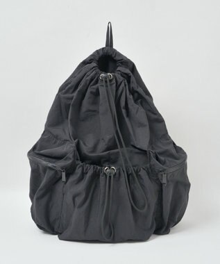 WEGO ドロストデザインリュック ブラック