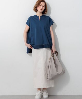 23区 23区DENIM Iライン デニムスカート ホワイト系