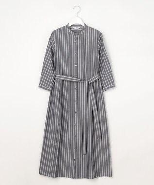 J.PRESS LADIES S TC ハイカウントストライプ シャツ ワンピース