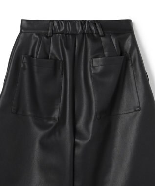 uncrave フェイクレザー バミューダパンツ ブラック