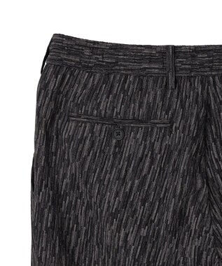 JOSEPH HOMME 【新素材】ブラッシュストロークジャガード　　ドロスト付タック入りテーパードパンツ / PEGG TUCK グレー系