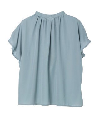 Green Parks ・ＥＬＥＮＣＡＲＥ　ＤＵＥ　イロイロ釦ドルマンブラウス Sax