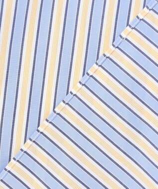 J.PRESS MEN 【SOMELOS】マルチストライプ バンドカラーシャツ イエロー系1