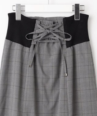 Feroux 【古畑星夏さん着用・洗える】サイドリブマーメイド スカート ホワイト系2