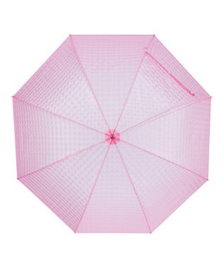 MOONBAT estaa 長傘 ビニール リフレクション3Dスクエア ピンク