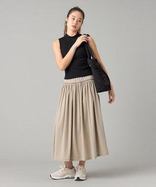 Chacott ソフトリブノースリーブTシャツ ブラック