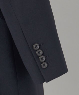 GOTAIRIKU 【オールシーズン対応】WOOL×POLYESTER ライトウェイト スーツ（ネイビー） ネイビー系