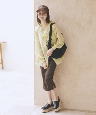 earth music&ecology 厚底ジュートサンダル Black