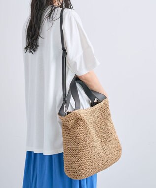 Green Parks ペーパー２ＷＡＹカゴバッグ Beige