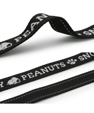 PET PARADISE スヌーピー ショルダーポーチ付き リード ４S～S  小型犬 ブラック