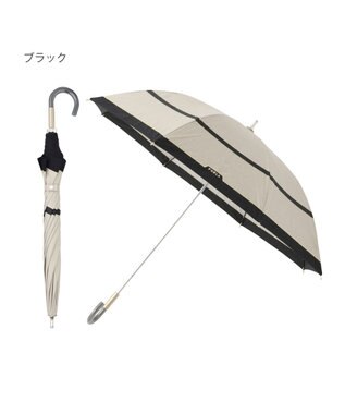 MOONBAT FURLA 晴雨兼用日傘 長傘 シャンブレー切継 ／遮光 遮熱 UV