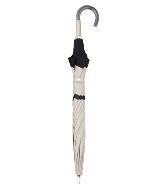 MOONBAT FURLA 晴雨兼用日傘 長傘 シャンブレー切継 ／遮光 遮熱 UV ブラック