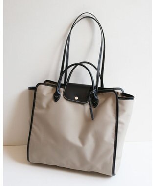 MORROW by thank 新色追加！【A4サイズ収納可/軽量】NYC BAG 2way バッグ ベージュXブラック