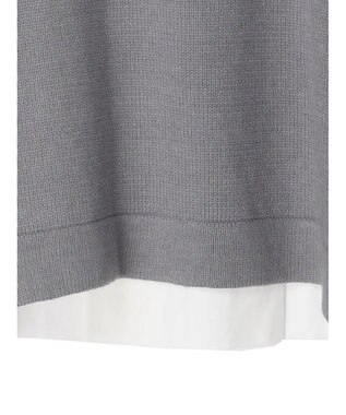 CRAFT STANDARD BOUTIQUE シャツドッキングニットプルオーバー Gray Mixture