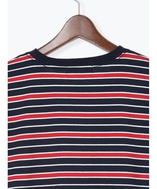 Te chichi マルチボーダーTシャツ ネイビー
