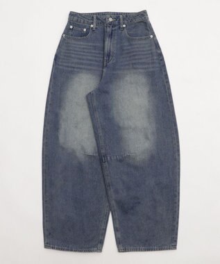 WEGO サマーデニムバレルレッグパンツ デニム中濃加工色