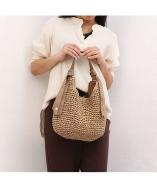 UNBILLION カシュカシュ cachecache / 下がりグログランクロッシェ2wayミニトート