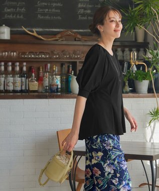 Tiaclasse  【ストラップ付き】編みこみミニバゲットバッグ イエロー