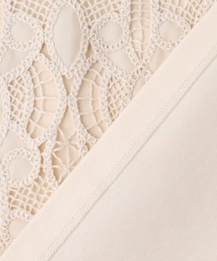 23区 【先行予約】コードエンブロイダリージャージー フレンチスリーブ カットソー ベージュ系