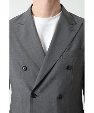 DAKS ウールダブルブレストジャケット グレー