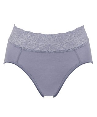 BRADELIS New York 【BRADELIS New York / 育尻・伸びる・綿混・浅め】モモパンツ・ウエストレース#316 ダスクブルー