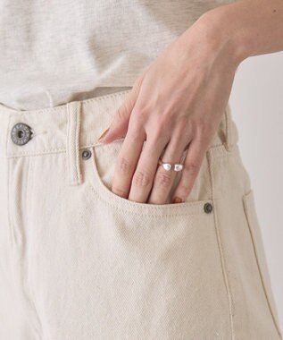 AMERICAN HOLIC ルーズストレートペイントデニム White