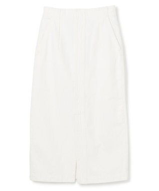 BEIGE， 【洗える】VICTOR / デニムスカート White