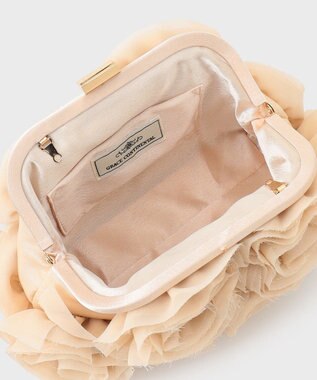 GRACE CONTINENTAL ローズ刺繍バッグ ベージュ