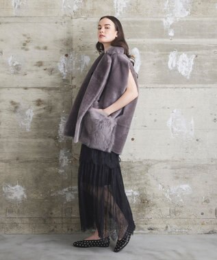 GRACE CONTINENTAL 【BLANCHA】ムートンジレ グレー