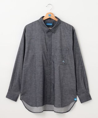 SHARE PARK MENS 【UVカット・撥水・ストレッチ】イージーデニムレギュラーカラーシャツ ネイビー系