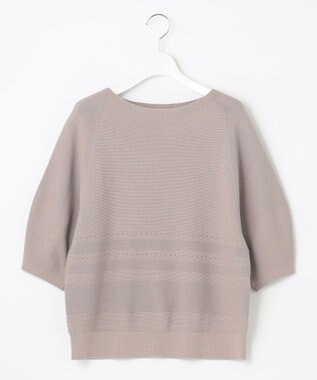 自由区 【XSサイズ～/洗える】ドライタッチホールガーメント ニット ベージュ系