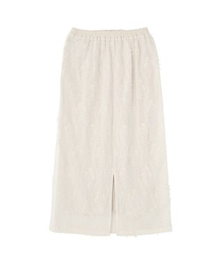 Green Parks ３Ｄレース刺しゅうスカート Ecru