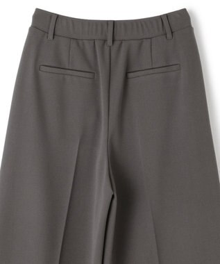 UNFILO 【11サイズ展開】 BEAUTY MOVE タックワイドパンツ チャコール