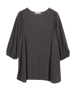 Green Parks ボリューム袖切替プルオーバー Dark Gray