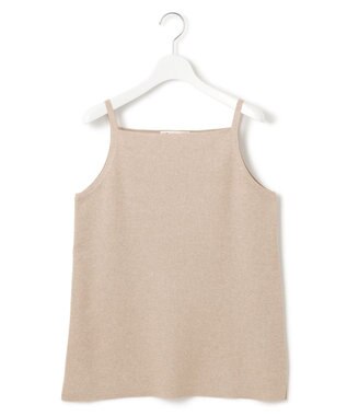 23区 【洗える】シャイニーシアー ニット キャミソール ベージュ系