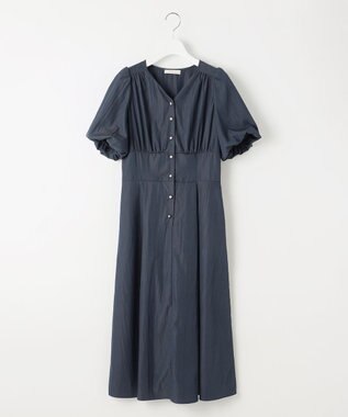 Feroux バルーンスリーブ ワンピース ネイビー系