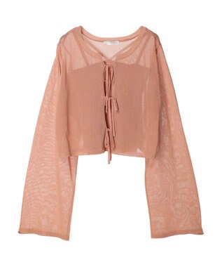 Green Parks ・swing by SET2点ニットカーデ&ニットキャミ Orange