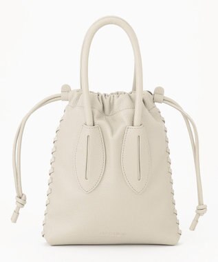 23区 ADD CULUMN TURN フェイクレザー ショルダー バッグ ベージュ系