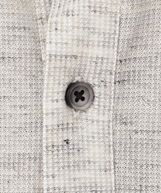 JOSEPH ABBOUD 【吸水速乾/軽量】リネンTOPピケ ポロシャツ ライトグレー系