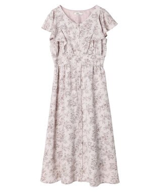 earth music&ecology フラワーフレアワンピース Ivory