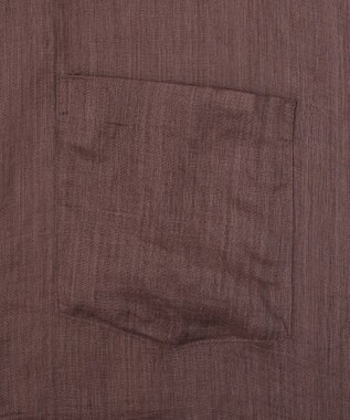 YECCA VECCA 3wayシアーリネンシャツ Brown