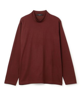 JOSEPH HOMME ウールジャージーウォッシャブル　モックネックカットソー ワイン系