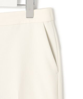 ICB 【洗える】 トリアセボディシェルピーチ スティックパンツ オフホワイト系